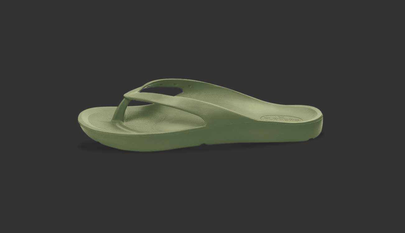 FLOPEDS Laguna military green flip flop